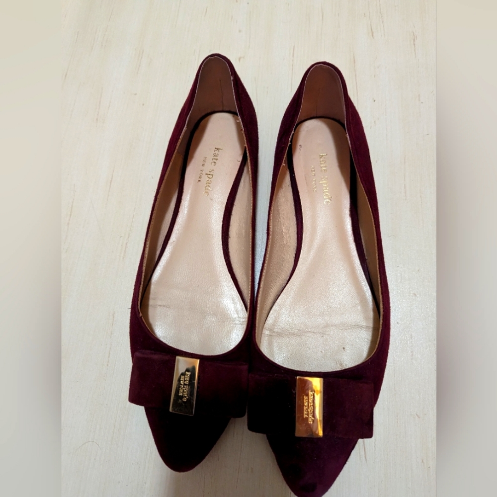 Kate Spade Suede pumps with bow